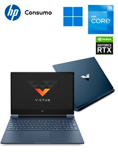 notebook hp victus gaming 15-fa0000la 15.6 fhd ips core i5-12450h hasta 4.4ghz 8gb d