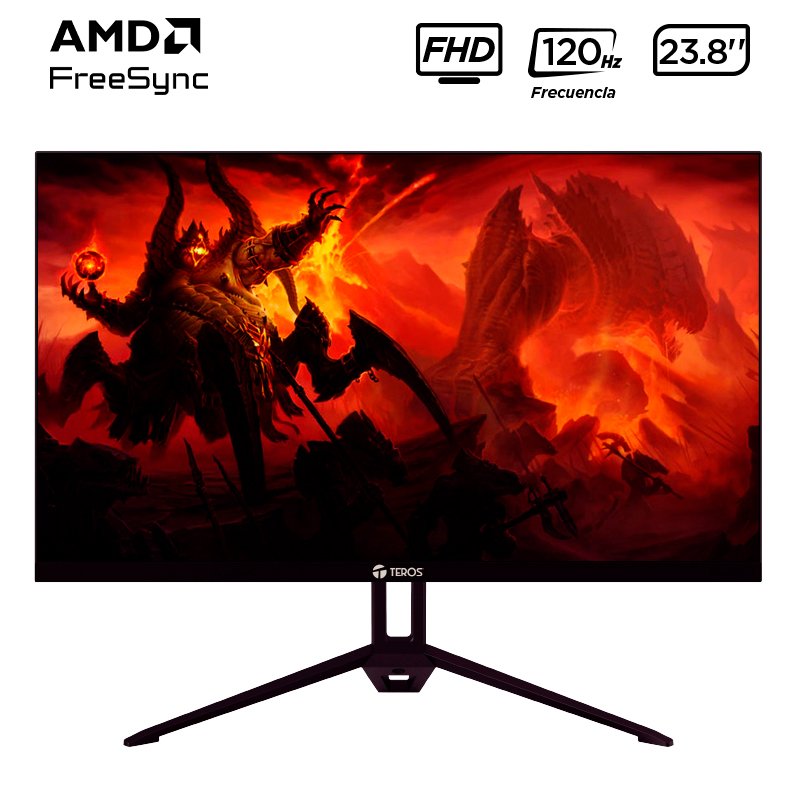 Monitor plano TEROS TE-2415S, 23.8" FHD IPS, HDMI, DP