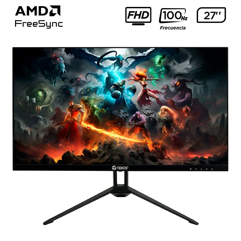 monitor teros te-2712s, 27 ips, flat 100hz, 1920x1080, full hd, hdmirelación de