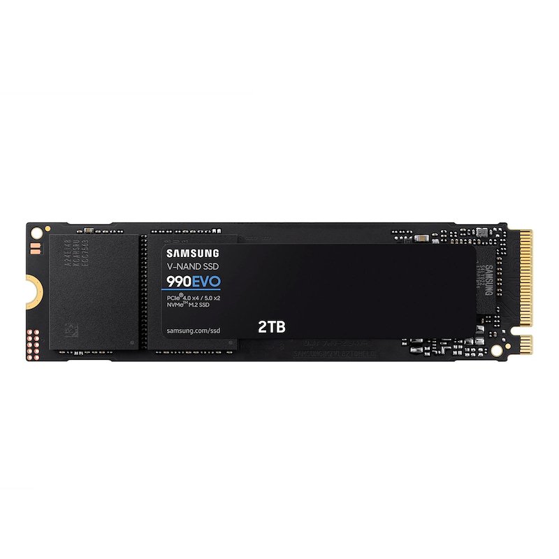 unidad en estado solido samsung 990 evo 2tb m.2 2280, pcie gen 4.0 x4 / 5.0 x2 nvme 2