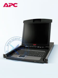 consola lcd para rack apc ap5808, 17, con switchanálogo kvm 8 puertos.