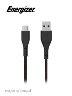 cable energizer usb-c / usb 2.0, carga rapida y transferencia de datos, 480mbps, 1.2m