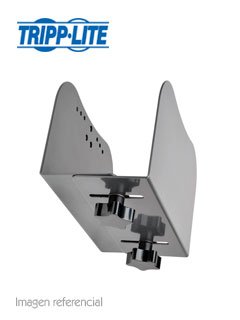 soporte de computadora para escritorios y rieles tripp-lite dcpu1, gris,asegura