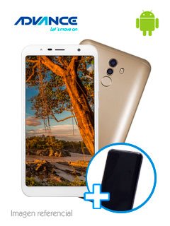 smartphone advance hollogram hl7257, 5.7, android 8.1, lte, dual sim, desbloqueado