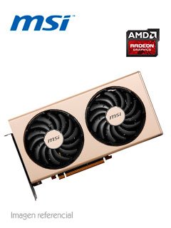 tarjeta de video msi radeon rx 5700 xt evoke oc, 8gb gddr6 256-bit, pci-e 4.0.pu