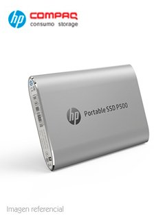 Disco duro externo estado sólido HP P500, 1TB, USB 3.1 Gen2 Tipo-C, Plata