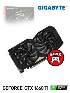 Tarjeta de video Gigabyte Nvidia GeForce GTX 1660 Ti, 6GB GDDR6 192-bit, PCI-e 3.0.