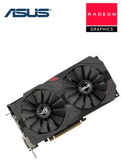 Tarjeta de video ASUS ROG Strix AMD Radeon RX570 OC edition 8GB GDDR5 256-bit, PCI-E 3.0.
